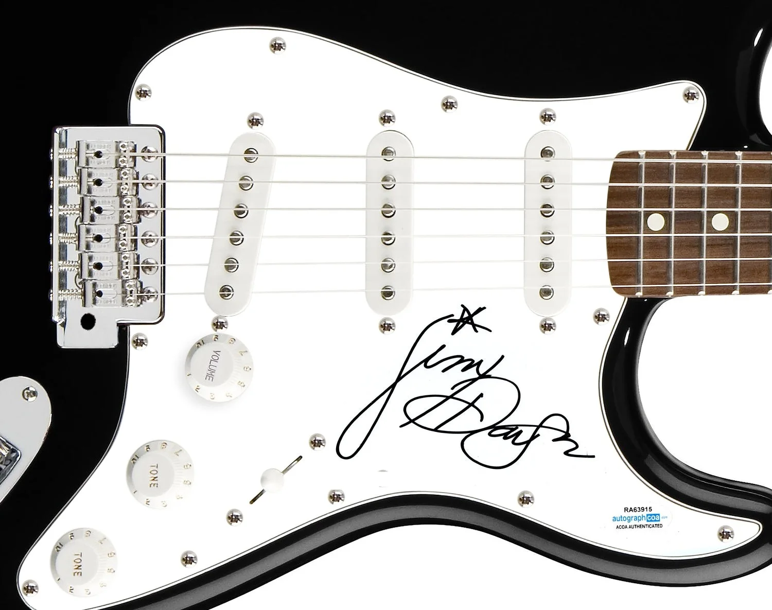 Jinx Dawson Coven Signed Autographed Guitar ACOA, image 2