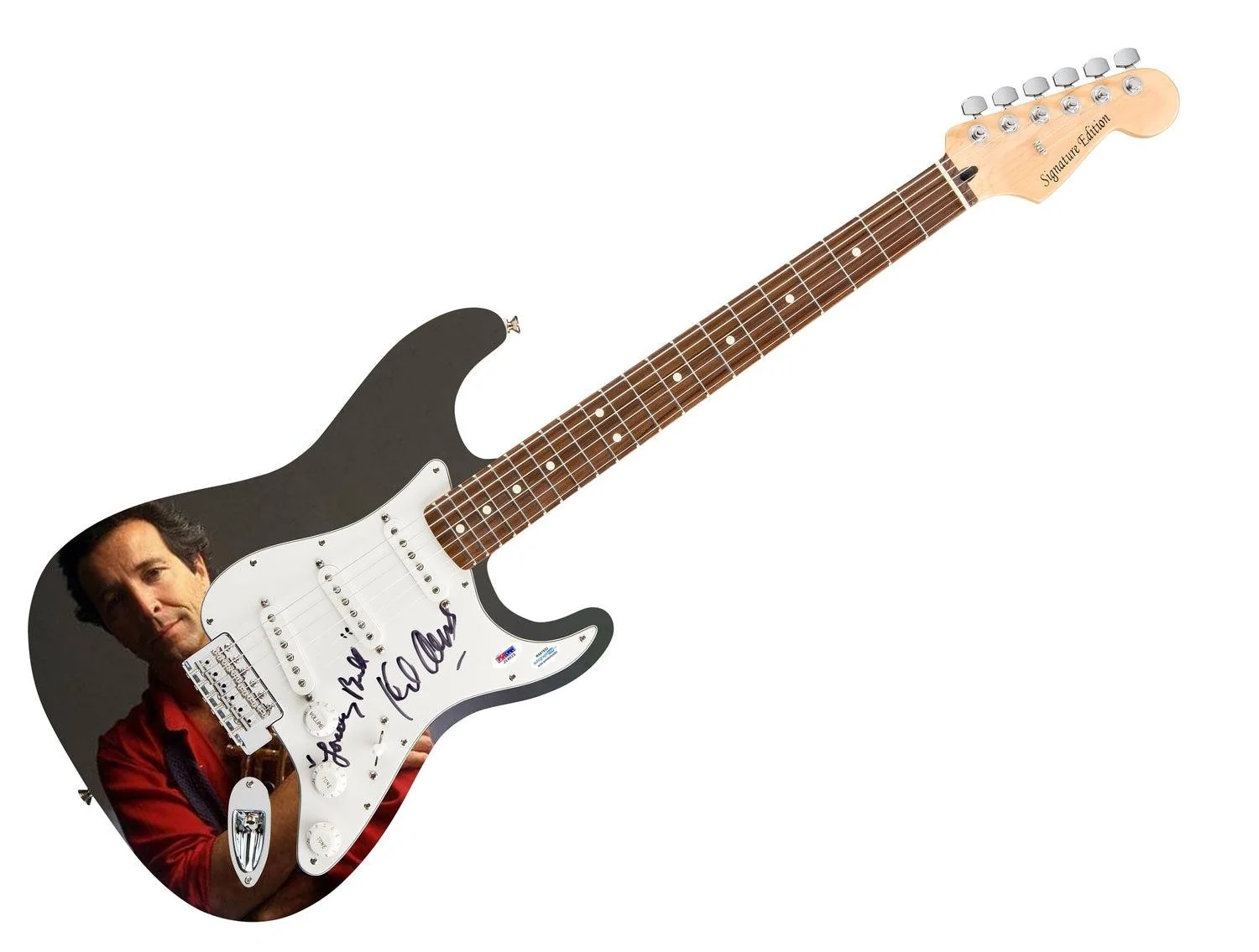 Herb Alpert Autographed w ?Lonely Bull? 1/1 Custom Graphics Photo Guitar PSA, изображение 3