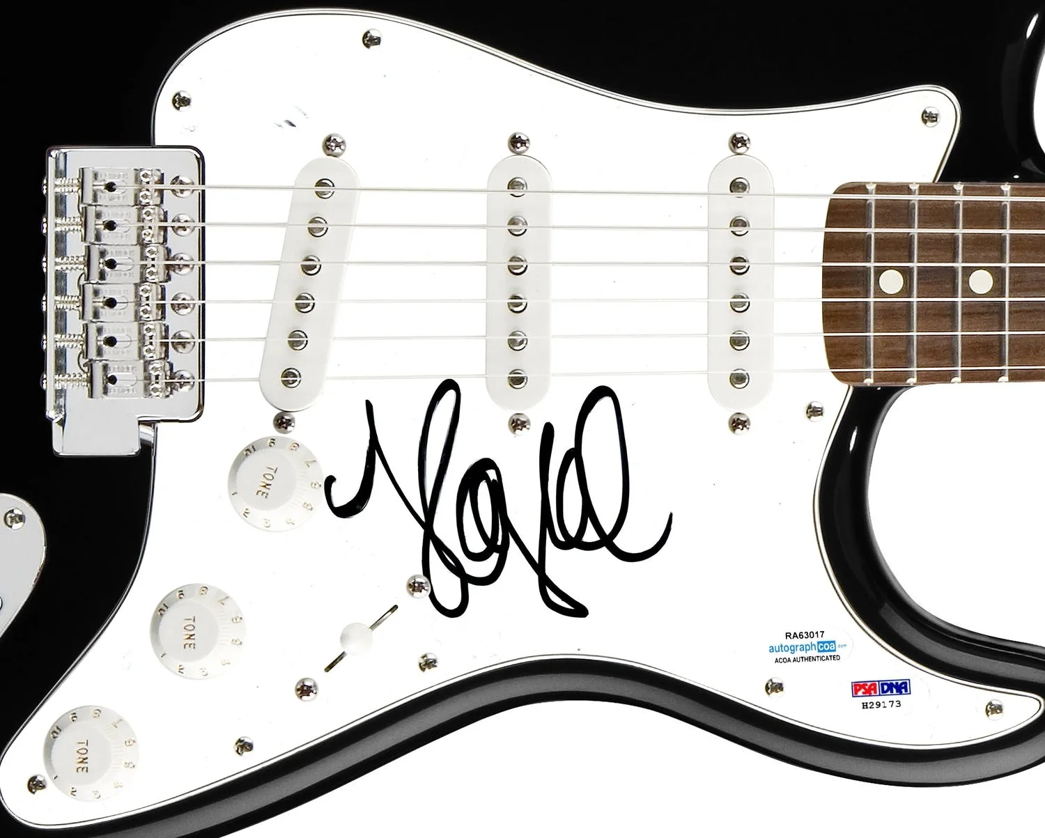 Haylie Duff Signed Autographed Guitar ACOA PSA, image 2