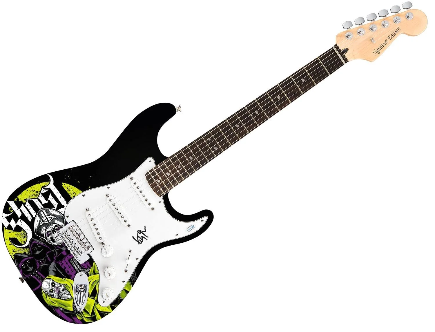 Ghost Tobias Forge Signed Autographed 1/1 Custom Graphics Photo Guitar ACOA, изображение 3