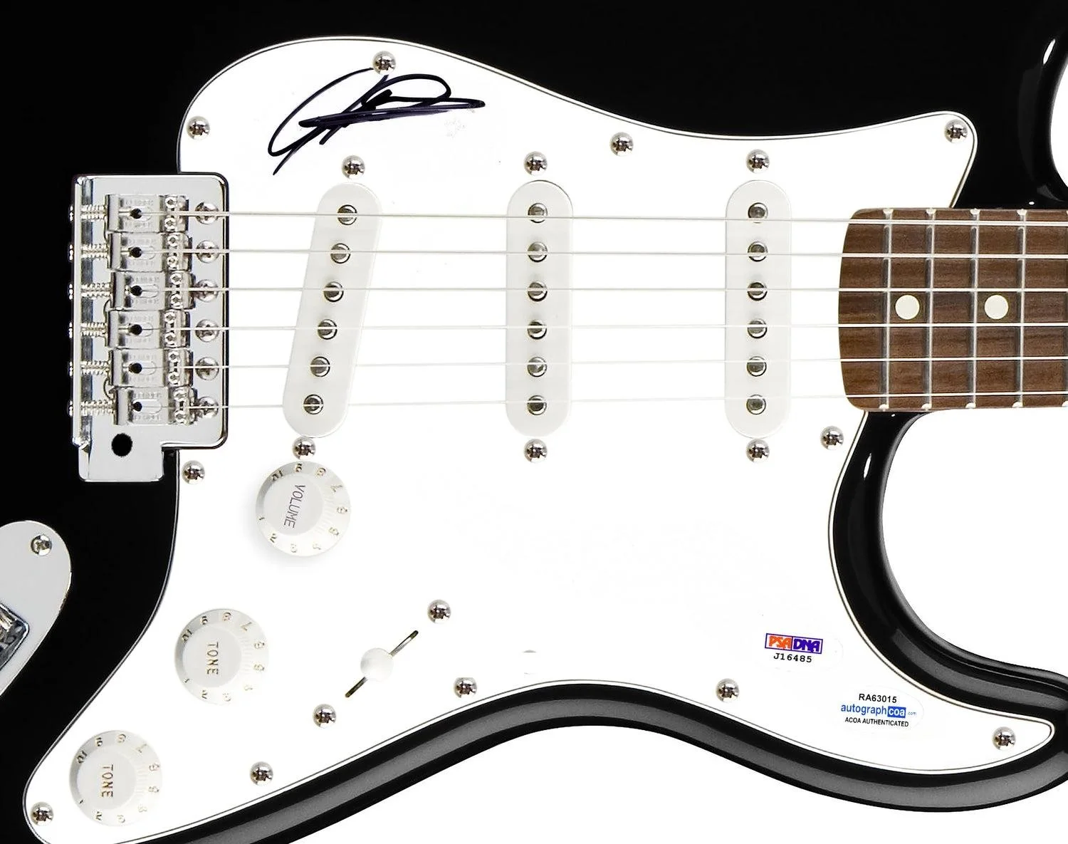 Geoff Downes Signed Autographed Guitar Buggles Yes Asia ACOA PSA, изображение 3