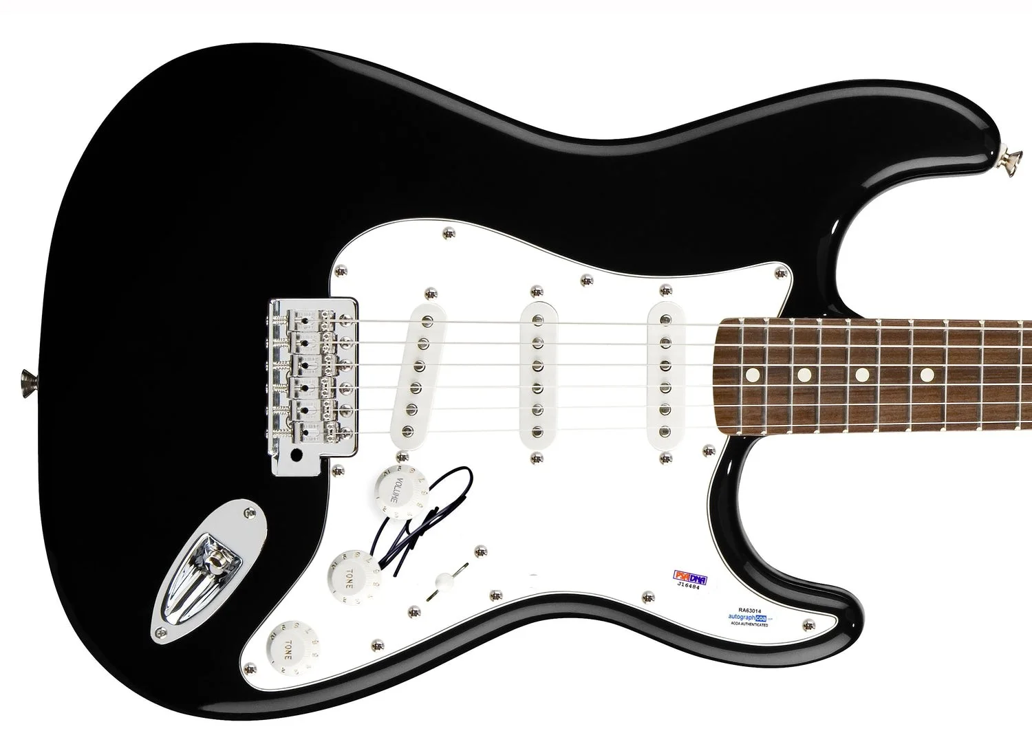 Geoff Downes Signed Autographed Guitar Buggles Yes Asia ACOA PSA, изображение 2