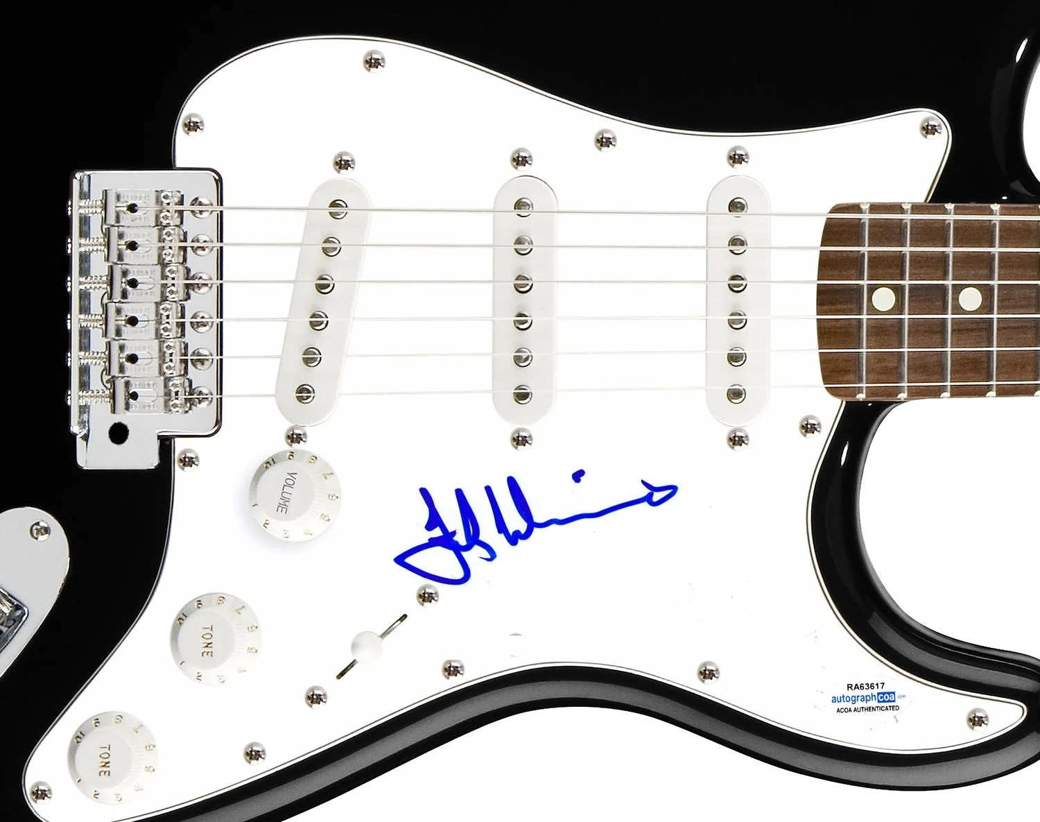 Frank Marino Signed Autographed Guitar ACOA, image 2