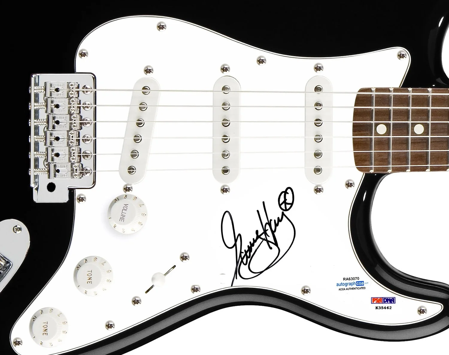 Gary Hoey Signed Autographed Guitar ACOA, image 2