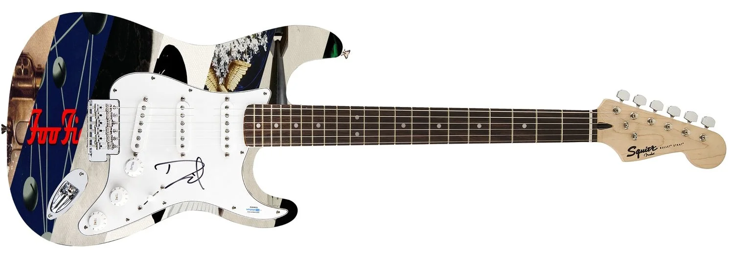 Foo Fighters Dave Grohl Autographed 1/1 Graphics Photo Self-Titled Album Guitar, изображение 2