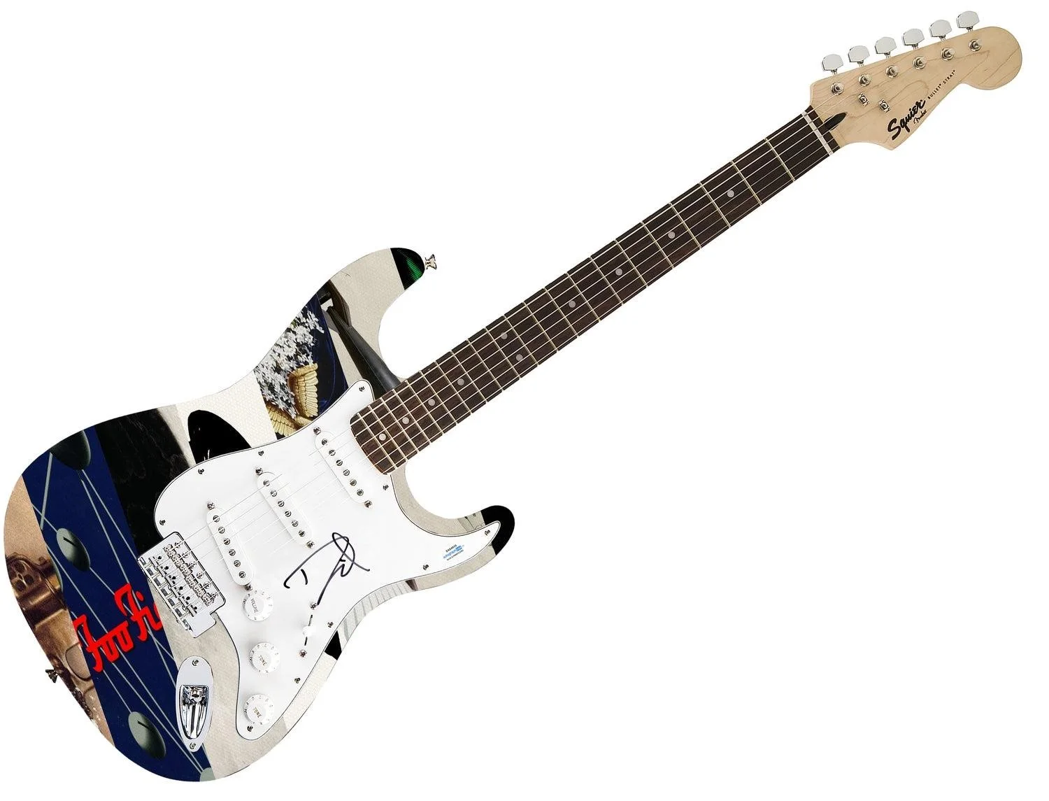 Foo Fighters Dave Grohl Autographed 1/1 Graphics Photo Self-Titled Album Guitar, изображение 3