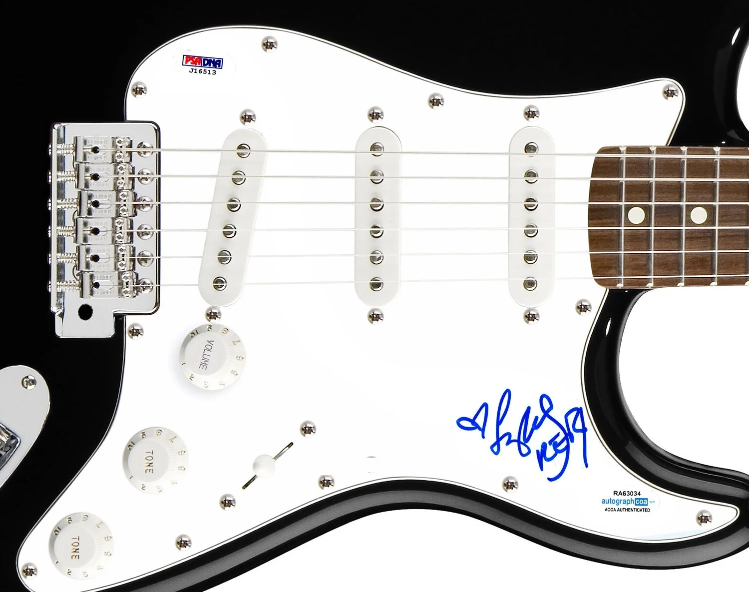 Flyleaf Lacey Sturm Signed Autographed Guitar ACOA, image 2
