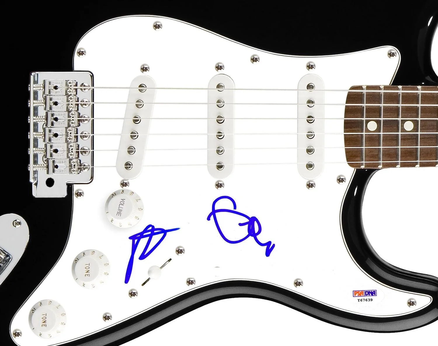 Fall Out Boy Signed X2 Autographed Guitar PSA, image 3