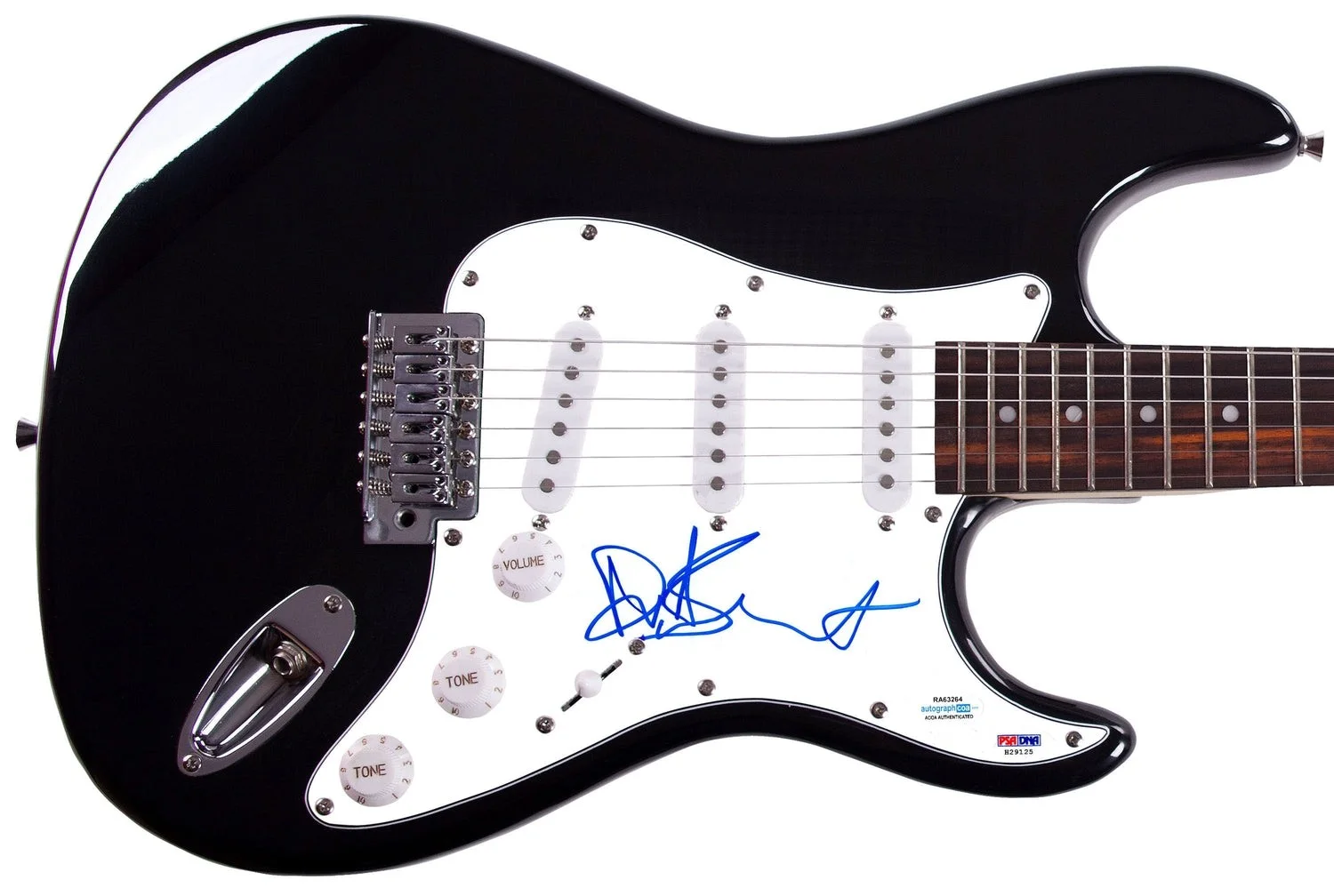 Eurythmics Dave Stewart Signed Autographed Guitar ACOA PSA, image 2