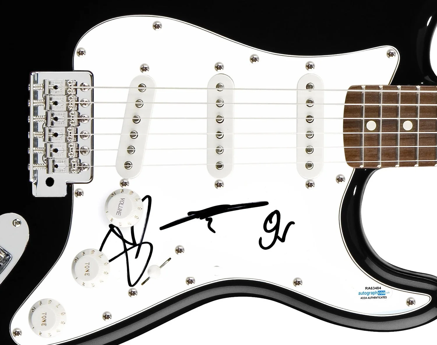 Echosmith Signed Full Band X3 Autographed Guitar ACOA, image 2