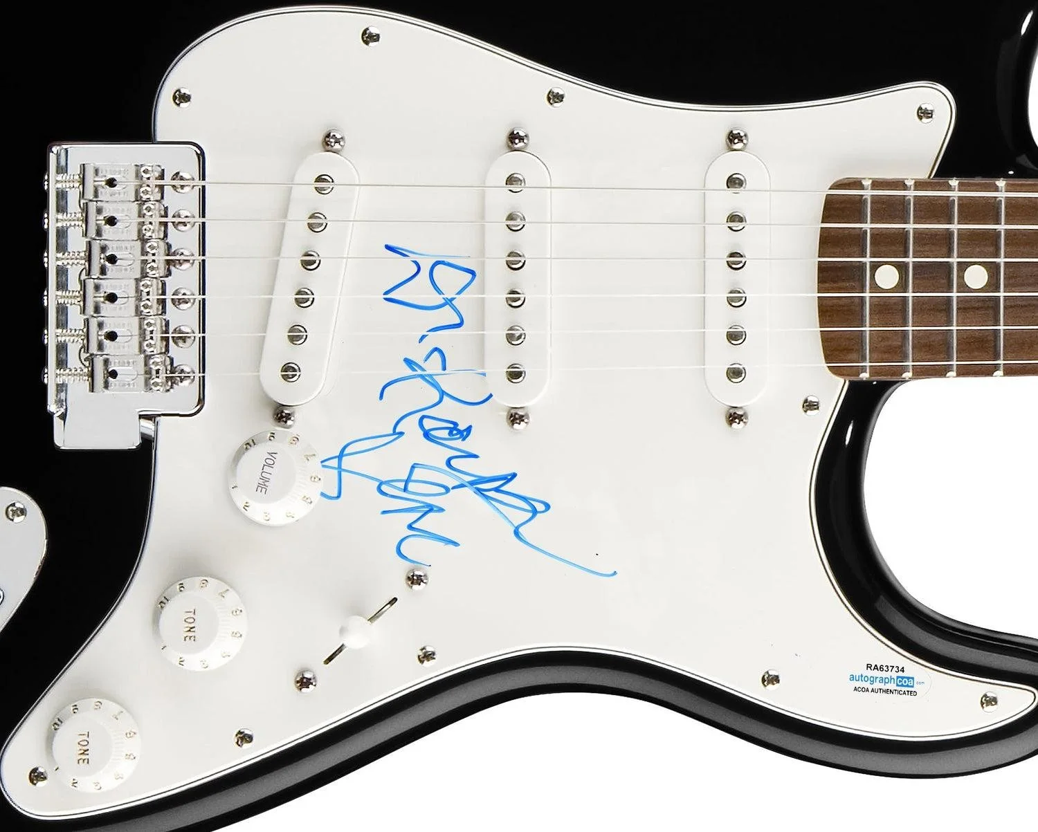 Dr. Ralph Stanley Signed Autographed Guitar ACOA, image 3