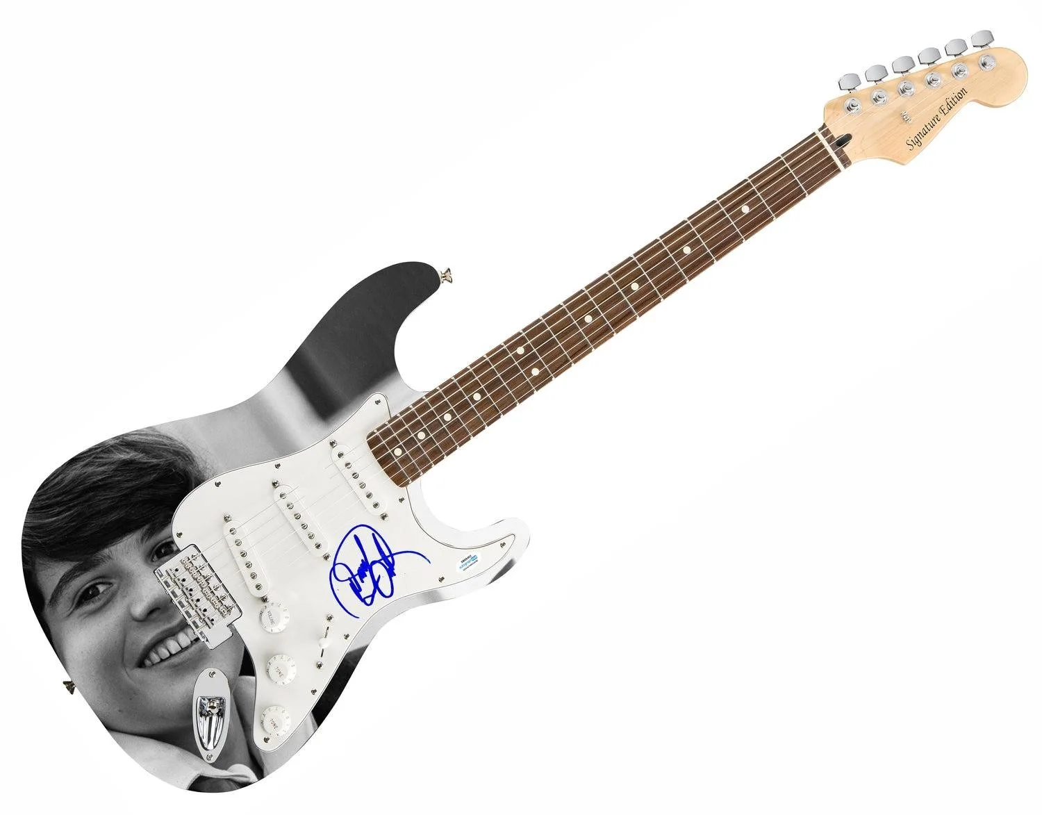 Donnie Osmond Signed Autographed 1/1 Custom Graphics Guitar ACOA, image 3
