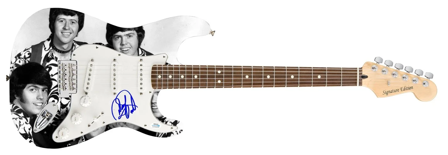 Donnie Osmond Signed Autographed 1/1 Custom Graphics Guitar ACOA, image 2
