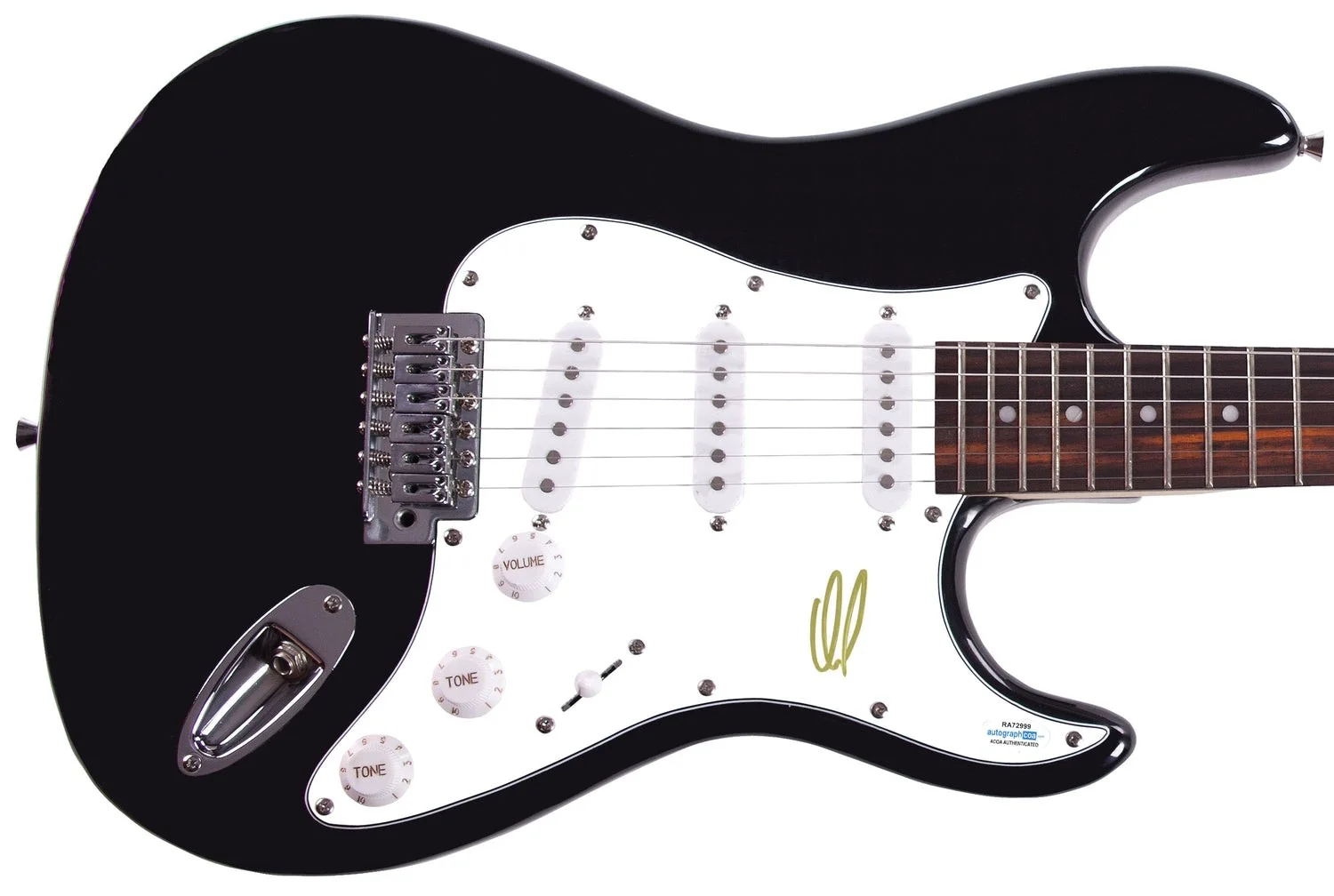 David Draiman Signed Autographed Guitar ACOA, image 2