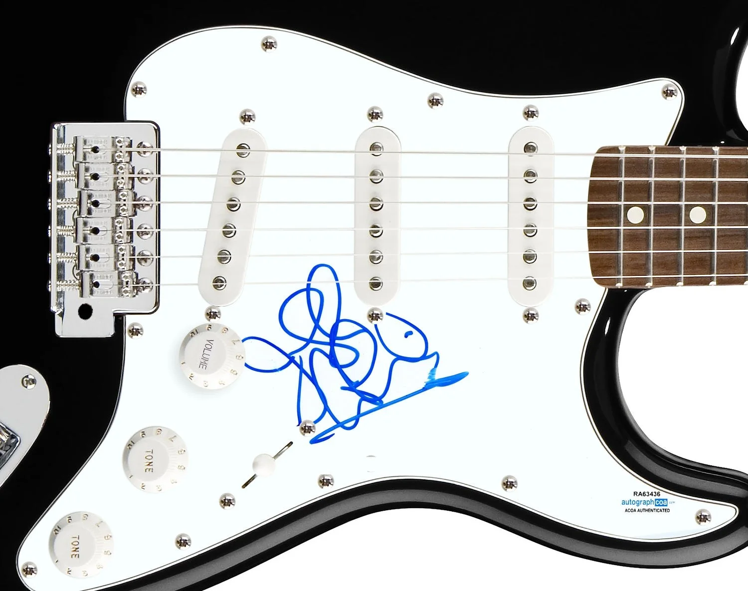 Dave Matthews Band Jeff Coffin Signed Autographed Guitar ACOA, image 2