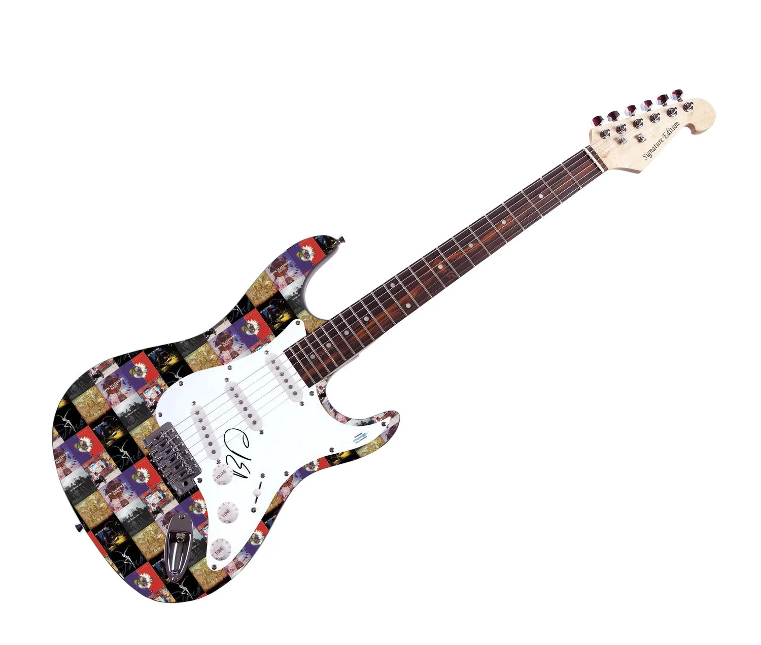 Dave Matthews Band Boyd Tinsley Signed Graphics Photo Guitar ACOA, изображение 2