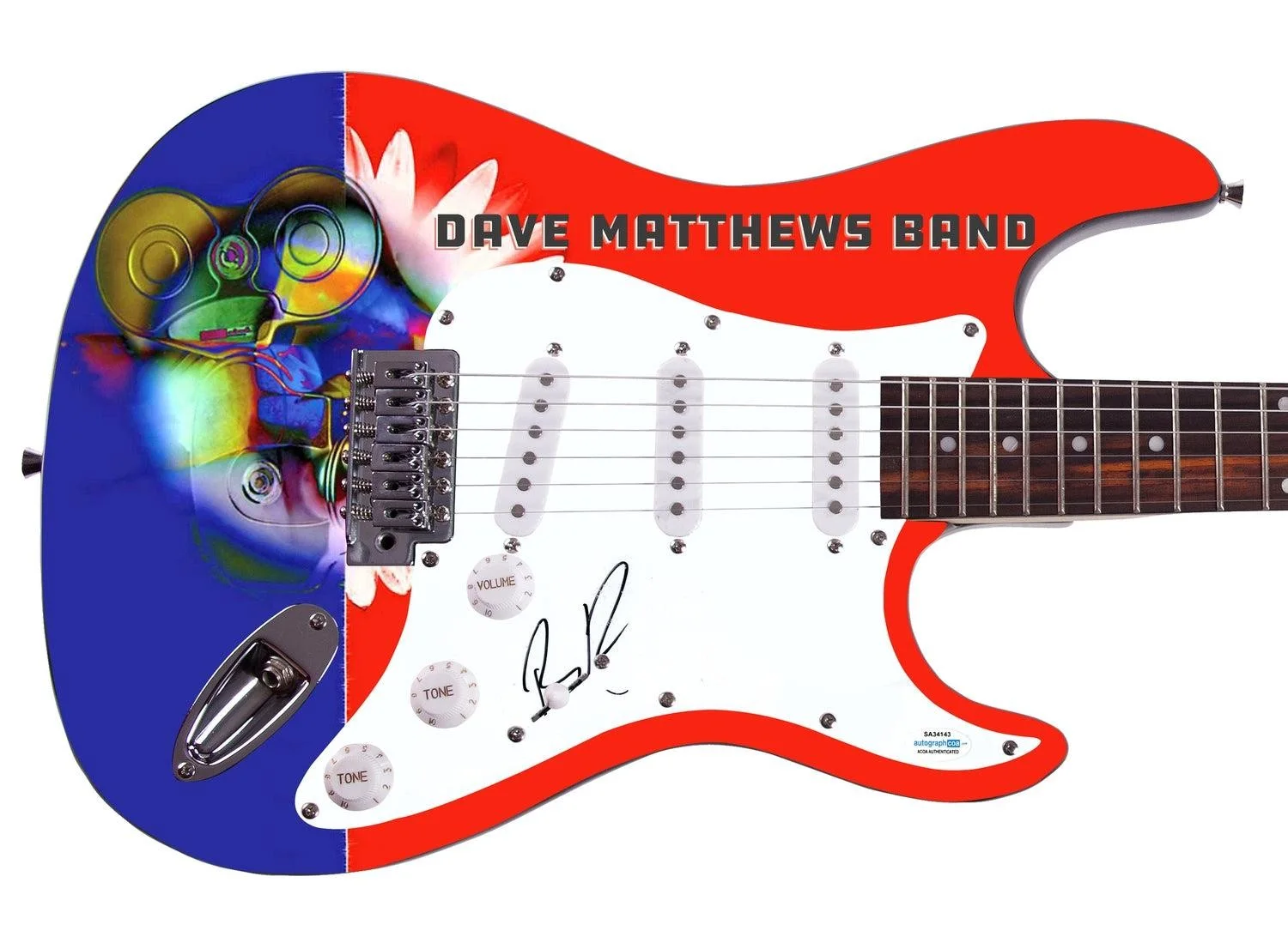 Dave Matthews Band Boyd Tinsley Signed Graphics Photo Album LP Guitar Crash, изображение 3
