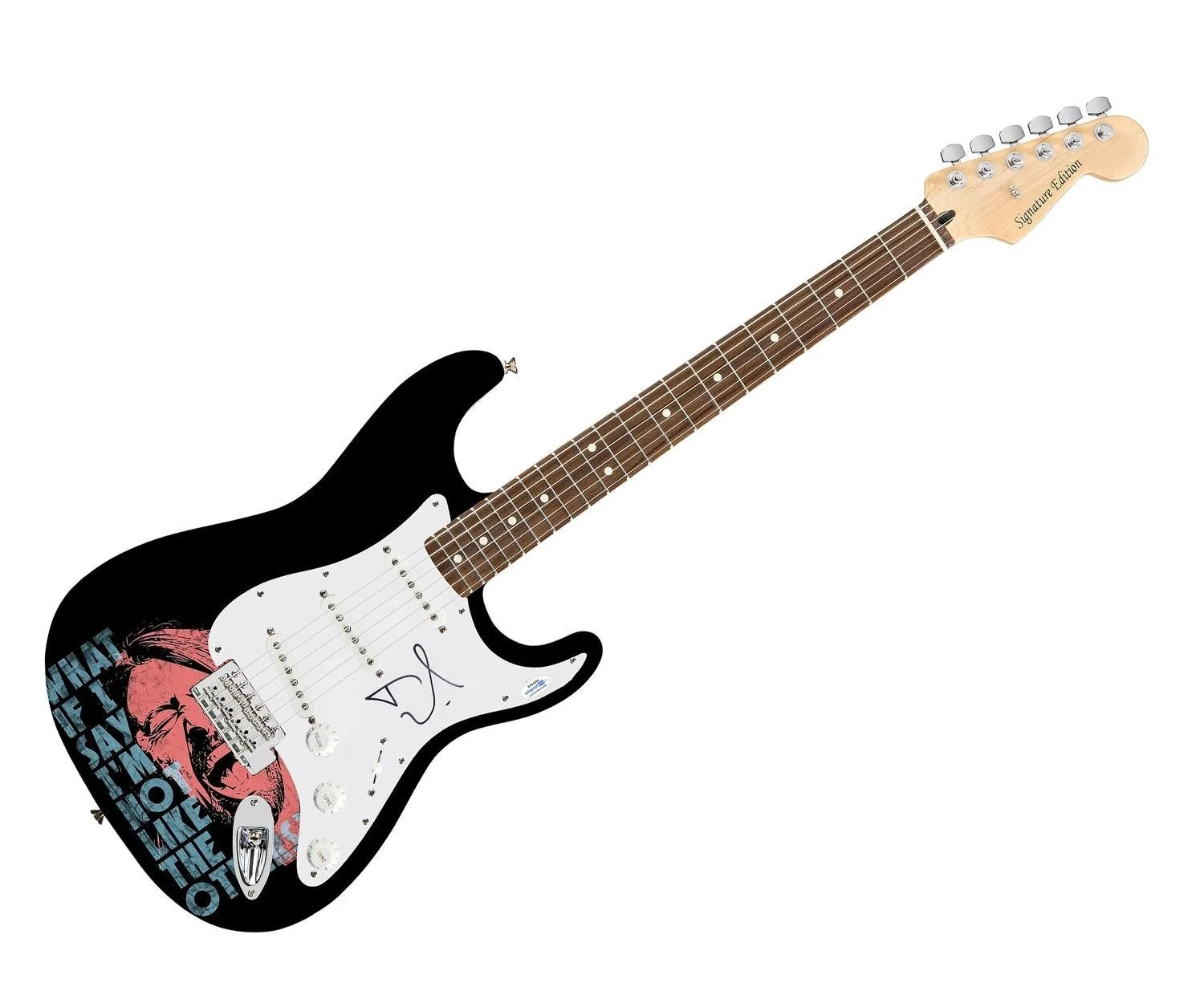 Dave Grohl Signed Autographed Custom Photo Graphics Guitar ACOA ACOA, изображение 3