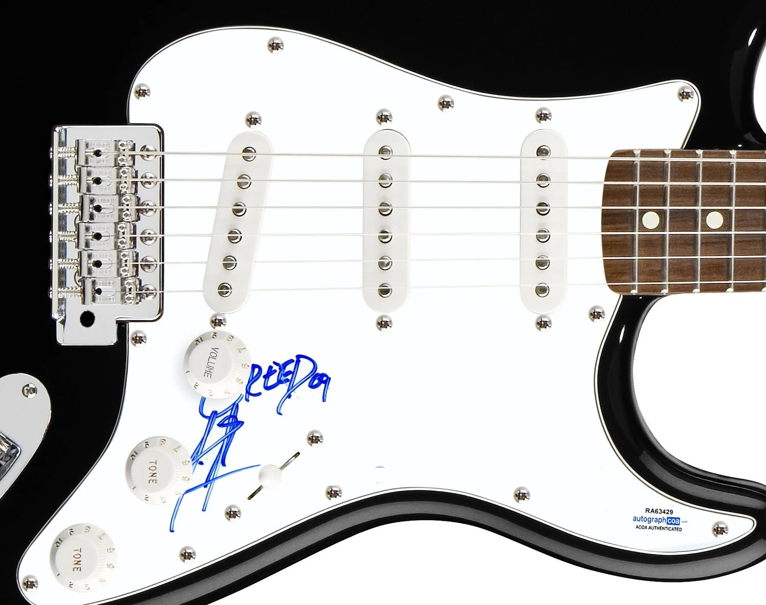 Creed Scott Stapp Signed Autographed Guitar ACOA, image 2