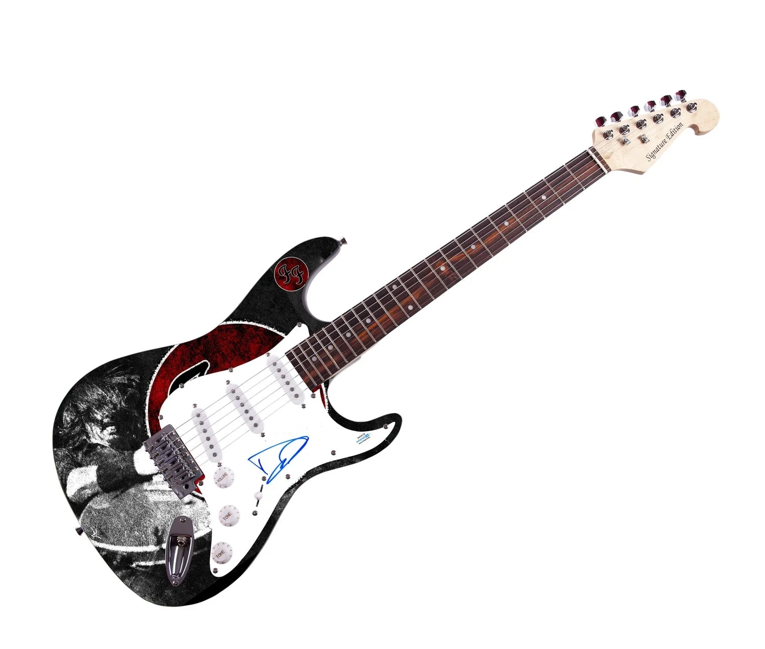 Dave Grohl Signed Nirvana Foo Fighters Autographed Guitar ACOA, image 2
