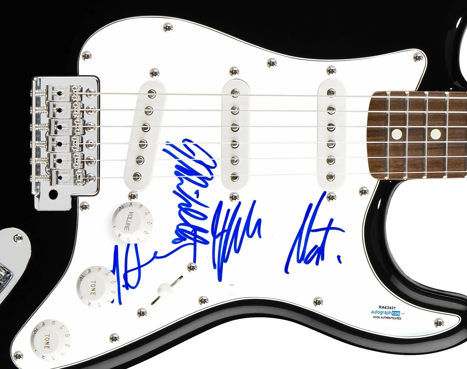Cold War Kids Signed Autographed Guitar ACOA, image 2