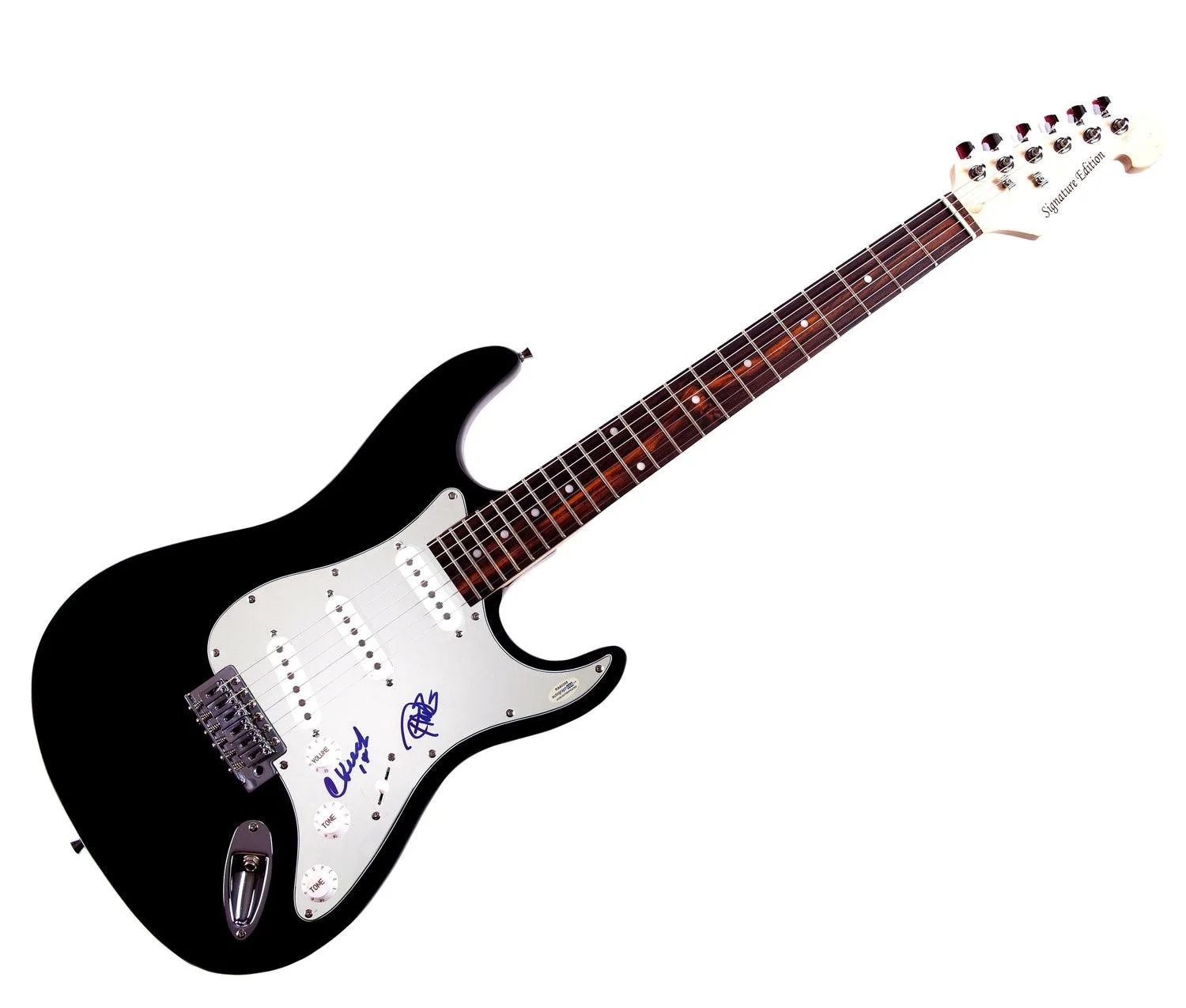 Cheech & Chong Autographed X2 Guitar Cheech Marin Tommmy Chong ACOA, изображение 3