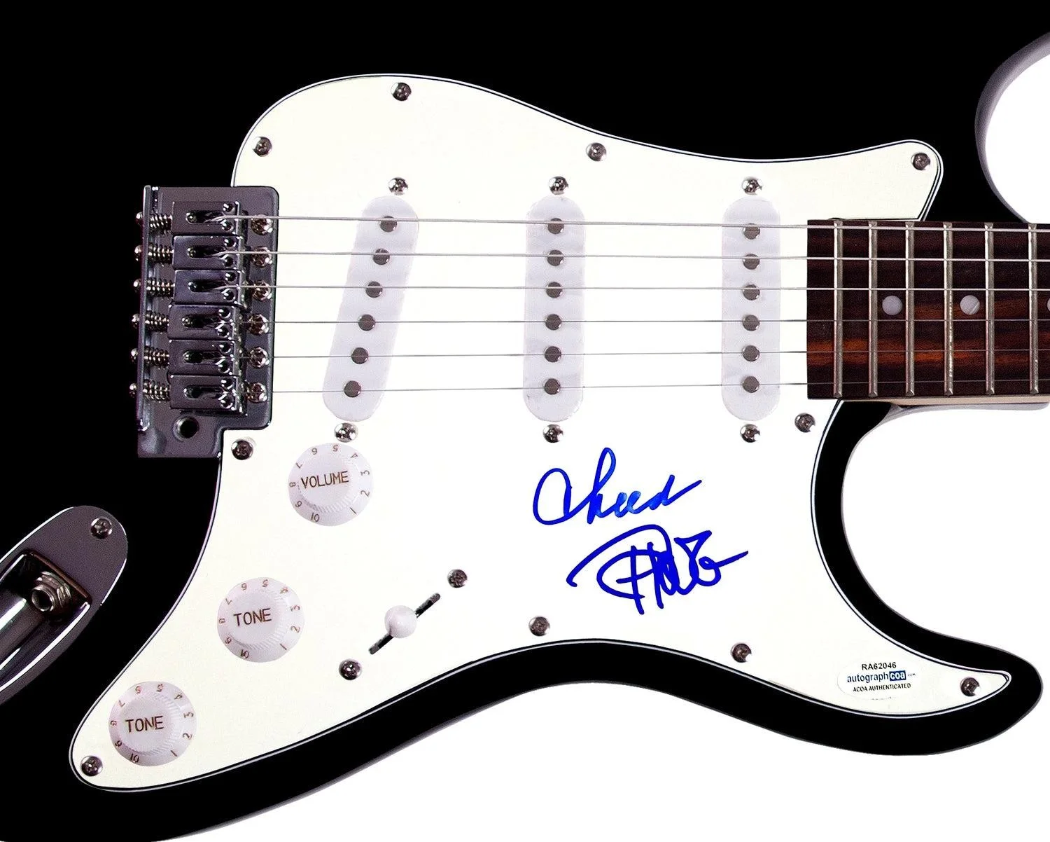 Cheech & Chong Autographed X2 Guitar Cheech Marin Tommmy Chong ACOA, image 3