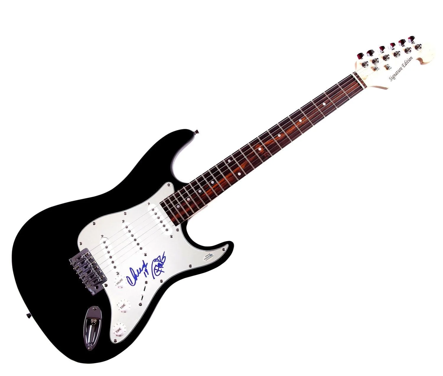 Cheech & Chong Autographed X2 Guitar Cheech Marin Tommmy Chong ACOA, image 3