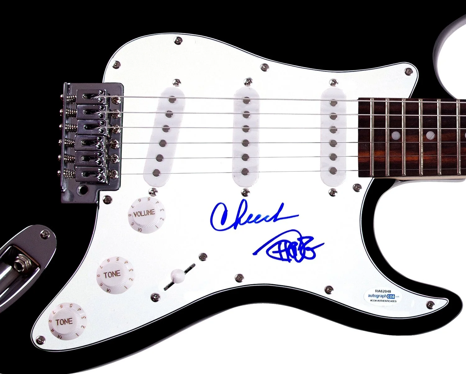 Cheech & Chong Autographed X2 Guitar Cheech Marin Tommmy Chong ACOA, изображение 2