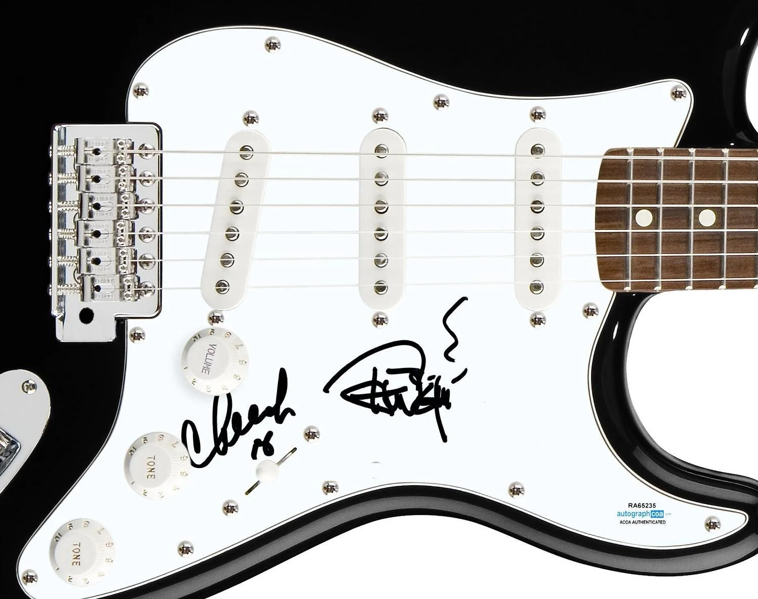 Cheech & Chong Signed Autographed Guitar ACOA, image 3