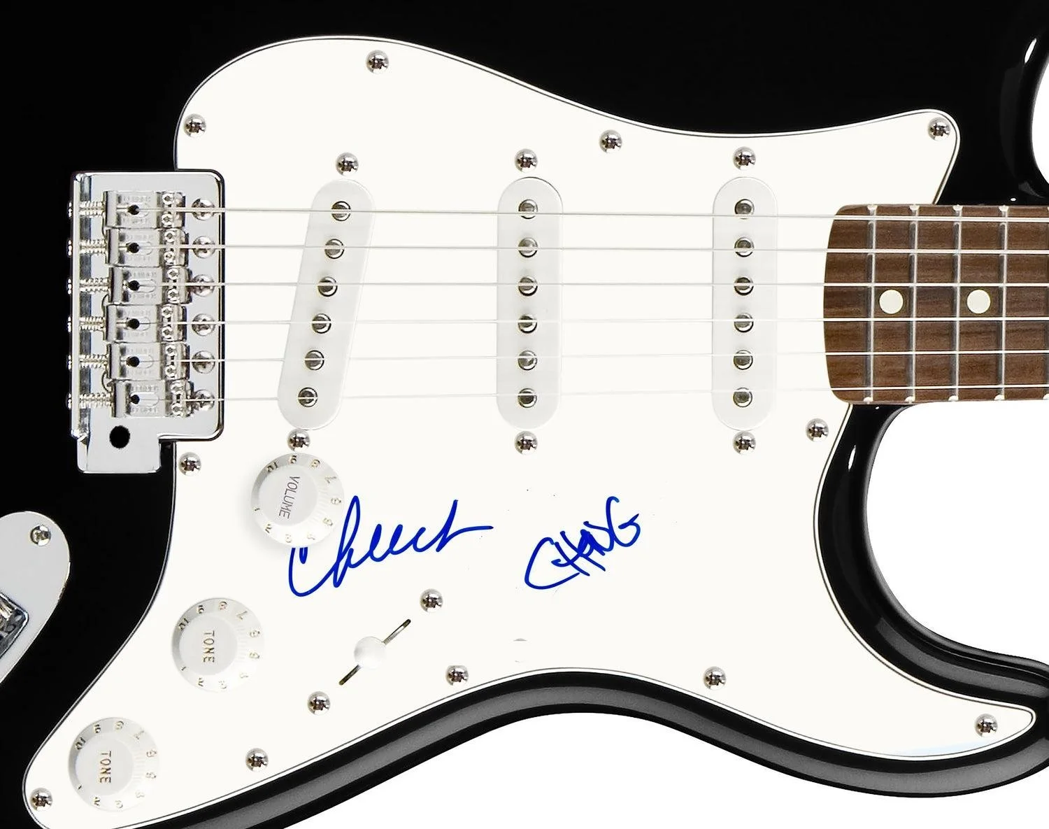 Cheech & Chong Signed Autographed Guitar, image 3