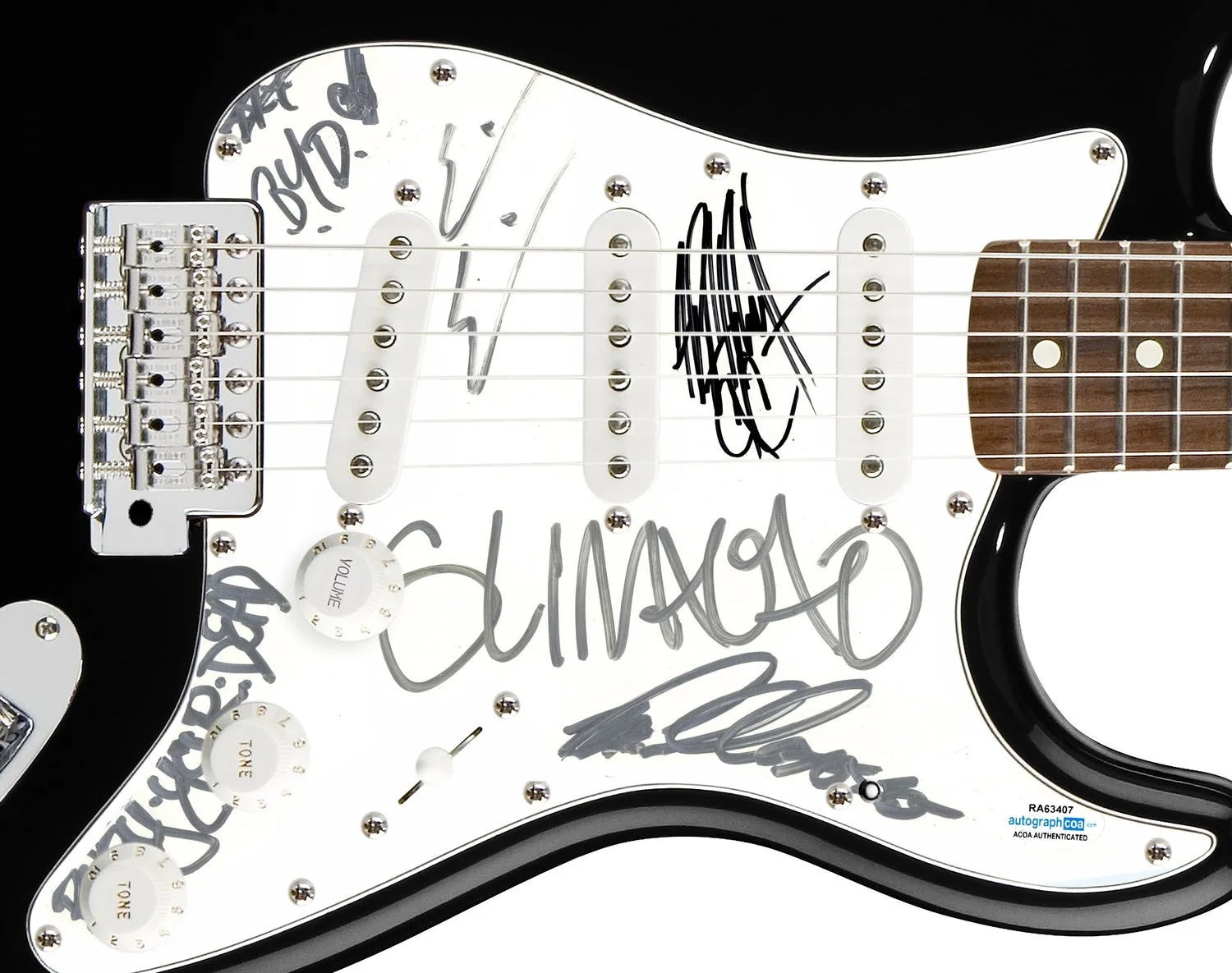 Bury Your Dead Signed Autographed Guitar ACOA, image 2