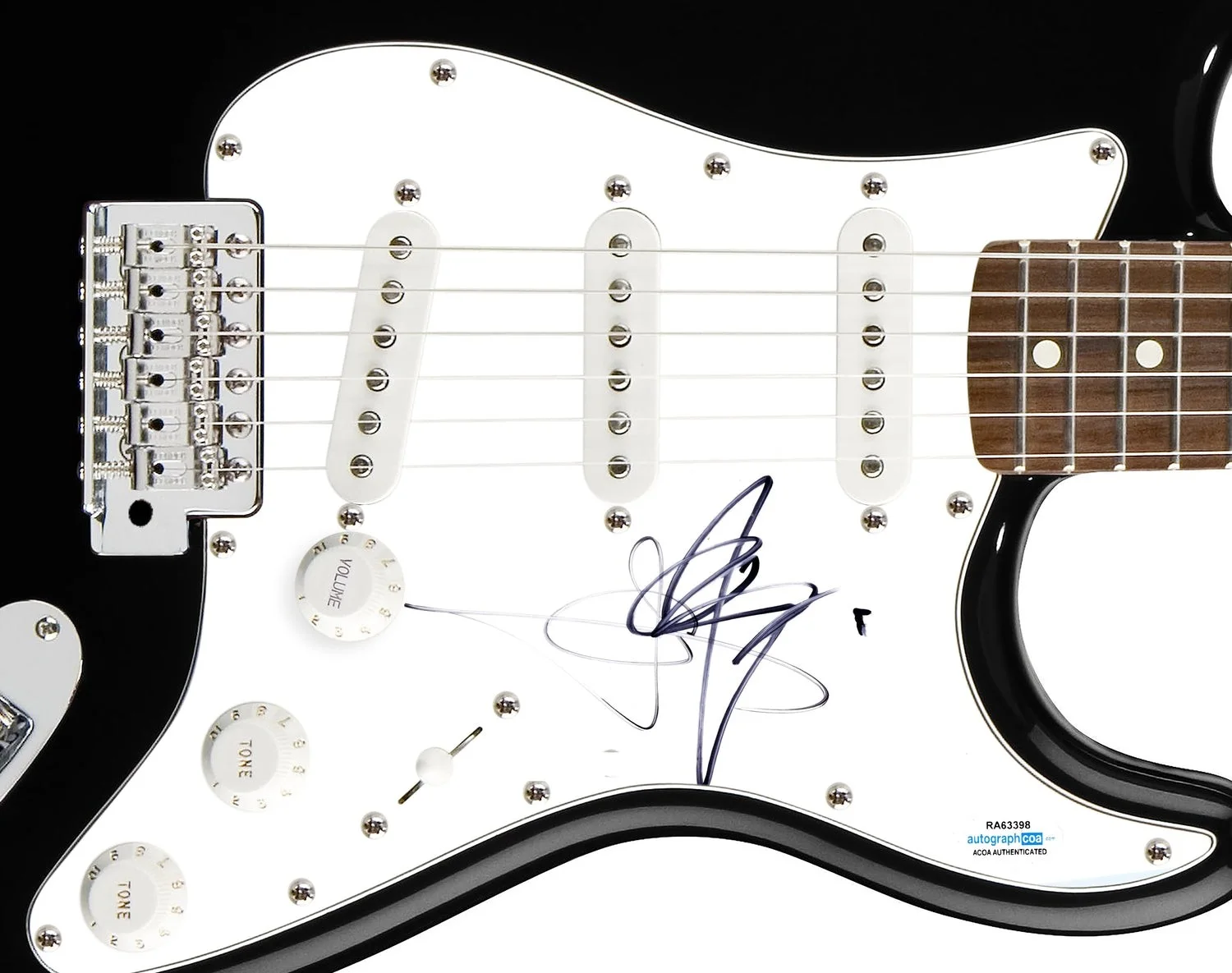 Blues Traveler John Popper Signed Autographed Guitar ACOA, изображение 2