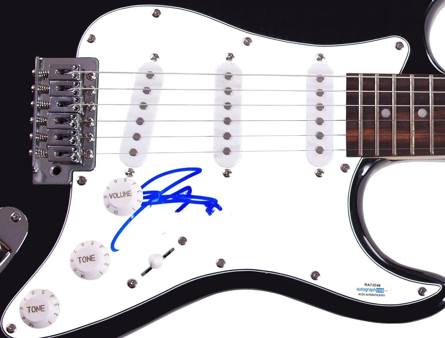 Blues Traveler John Popper Signed Autographed Guitar ACOA, image 3