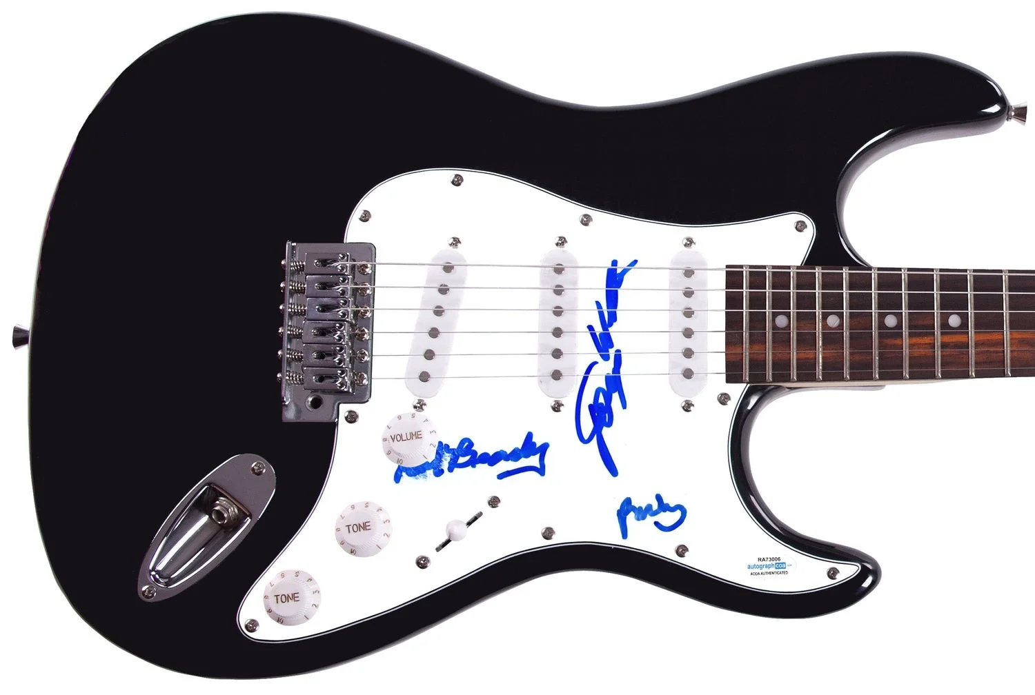Blind Boys of Alabama Signed Autographed Guitar ACOA, image 2