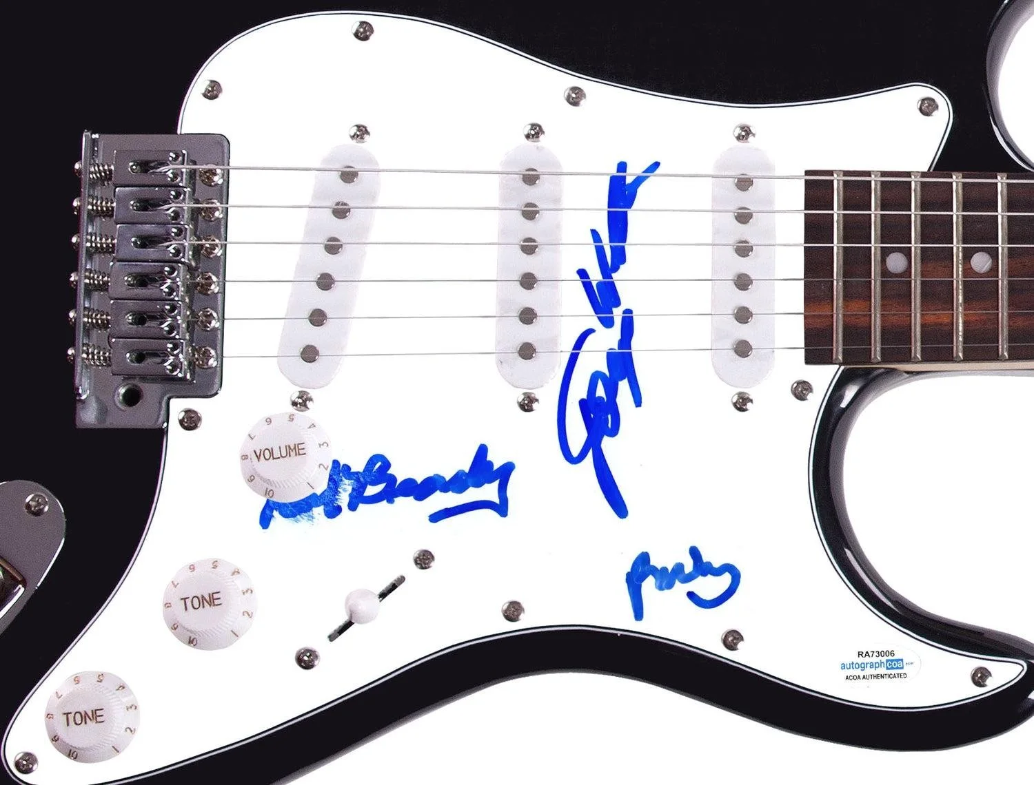 Blind Boys of Alabama Signed Autographed Guitar ACOA, image 3