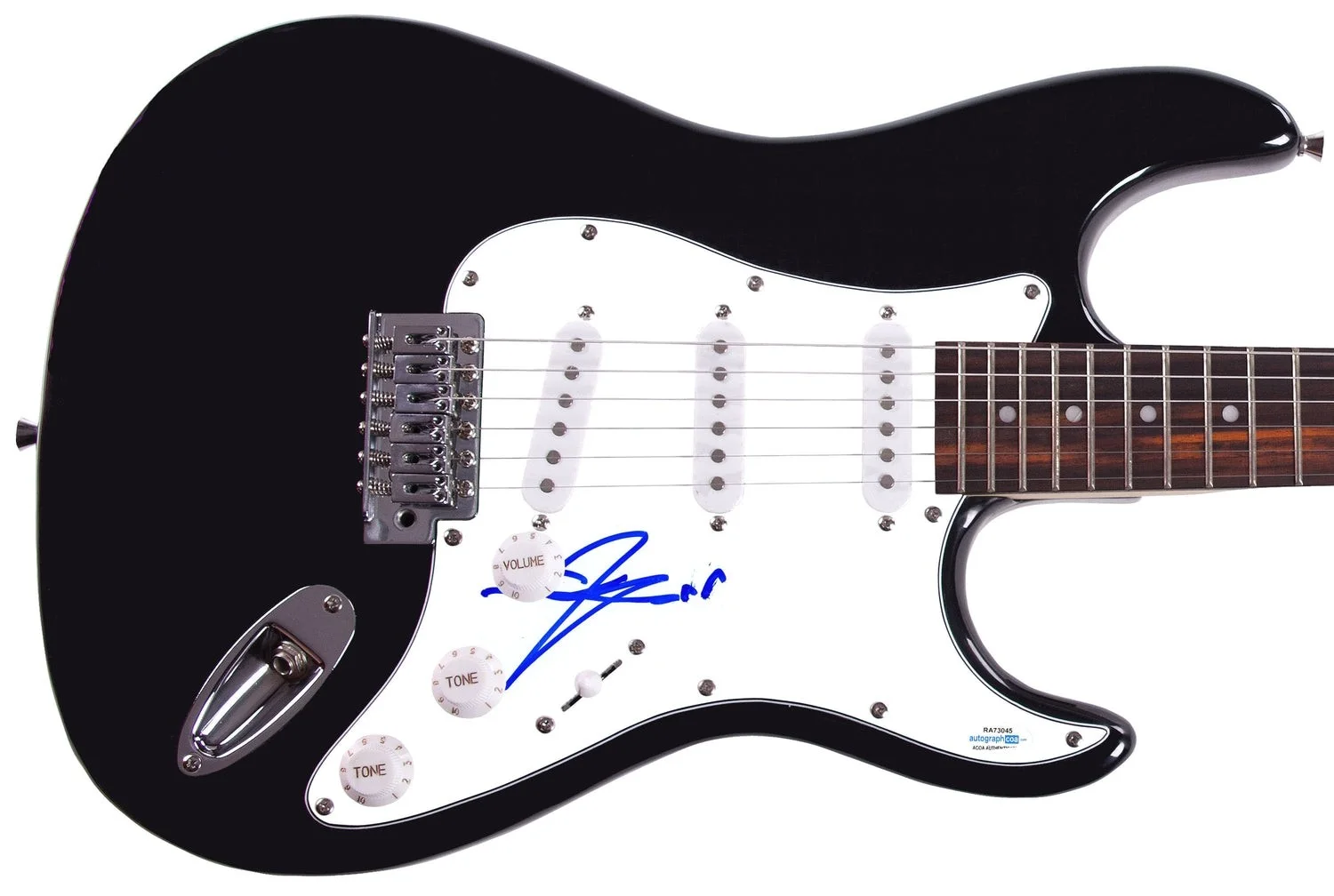 Blues Traveler John Popper Signed Autographed Guitar ACOA, image 2