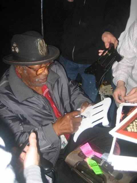 Bo Diddley Signed Autographed Graphics Photo Guitar, image 5