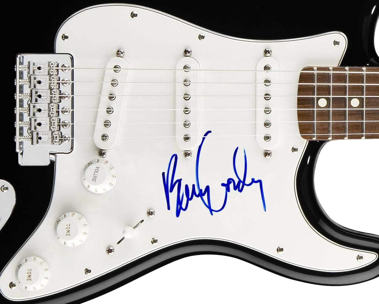 Berry Gordy Signed Autographed Guitar, image 3