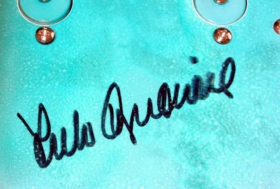 Arlo Guthrie Signed Autographed Custom Airbrushed Guitar ACOA, image 2