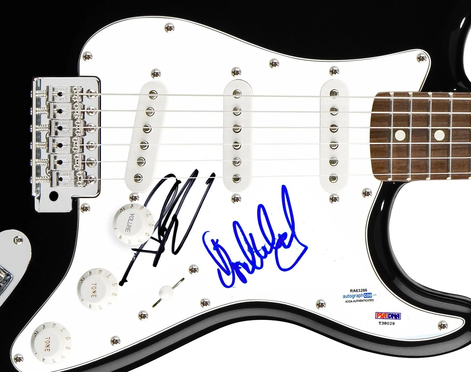 Aerosmith Signed X2 Autographed Guitar Steven Tyler ACOA, image 2