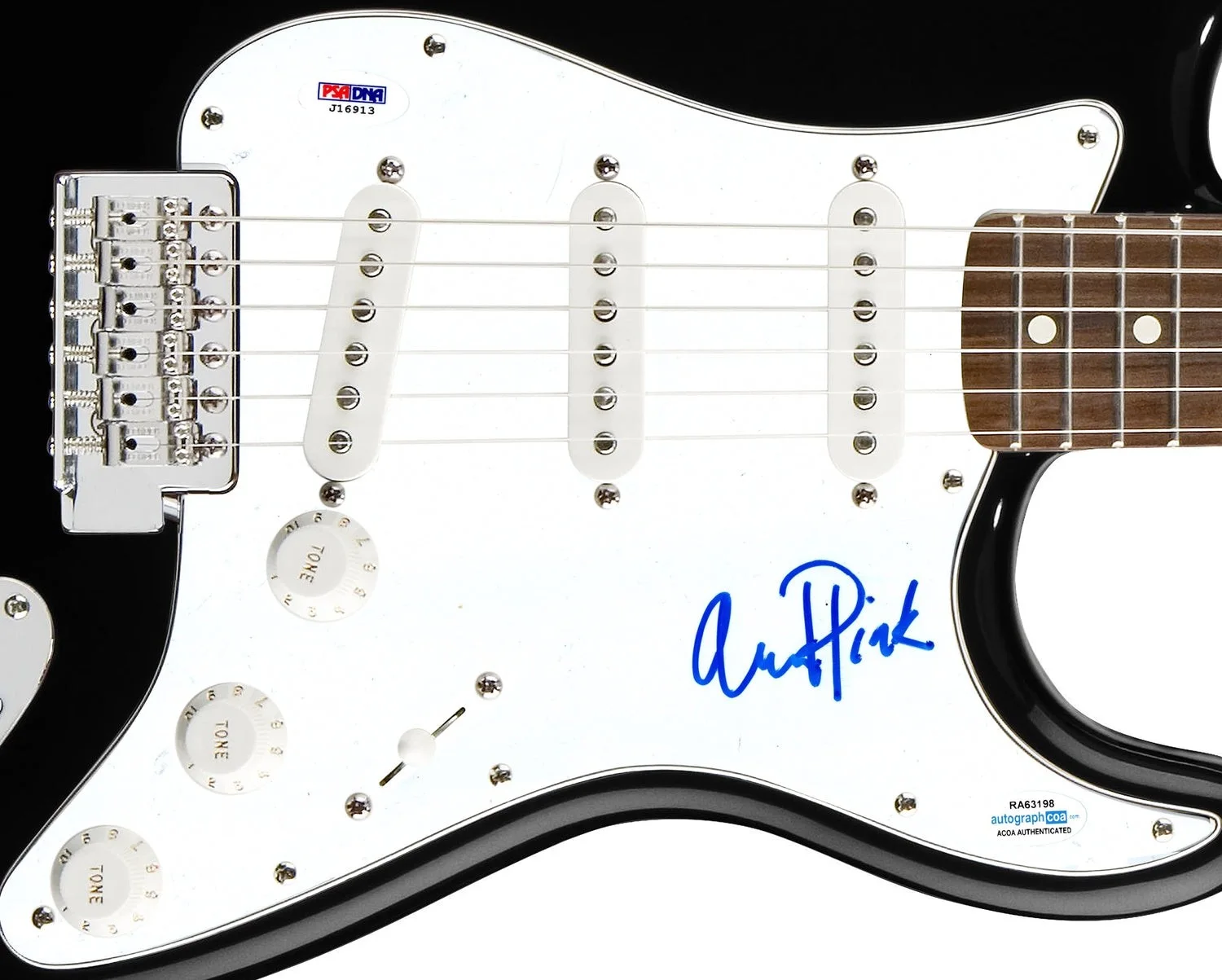 Ariel Pink Signed Autographed Guitar ACOA PSA, image 2
