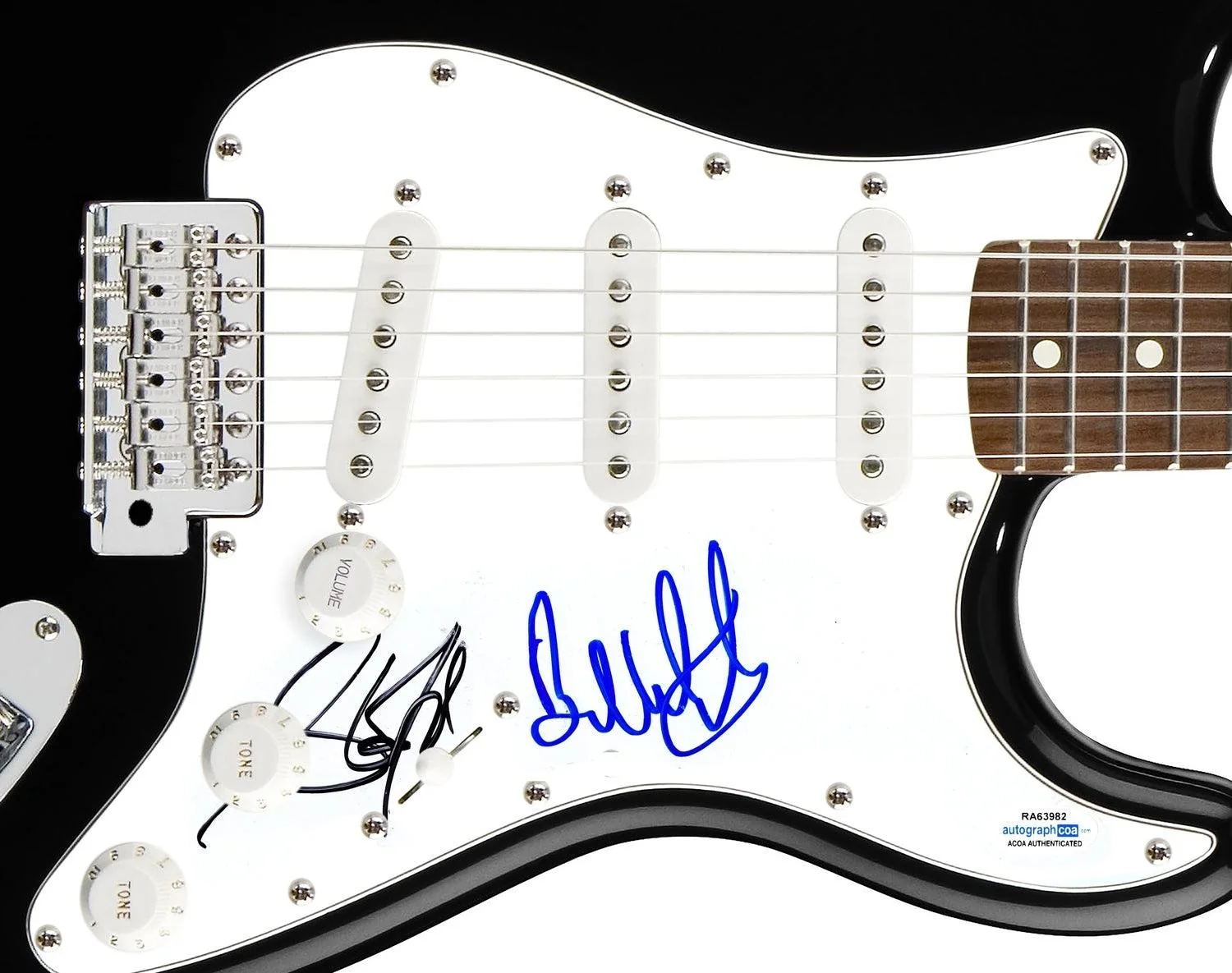 Aerosmith Signed X2 Autographed Guitar Steven Tyler ACOA, image 3