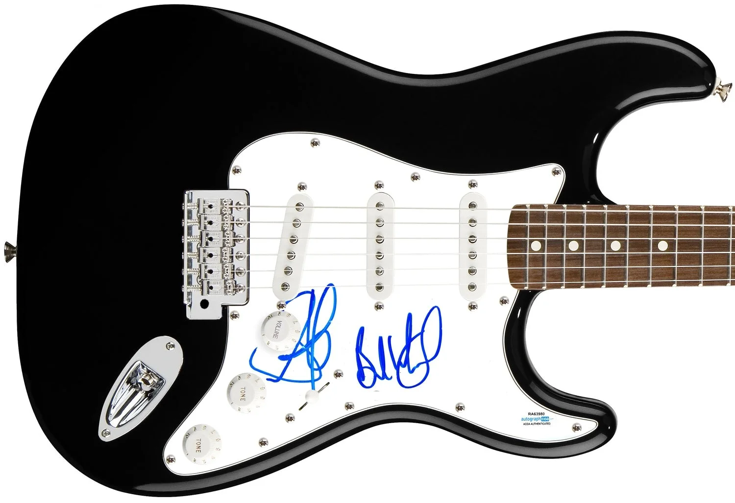 Aerosmith Signed X2 Autographed Guitar Steven Tyler ACOA, image 2