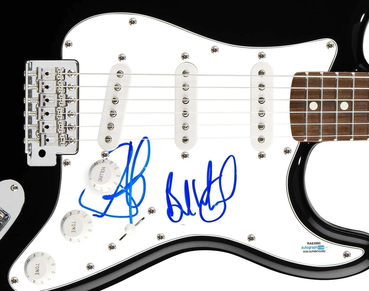 Aerosmith Signed X2 Autographed Guitar Steven Tyler ACOA, image 3