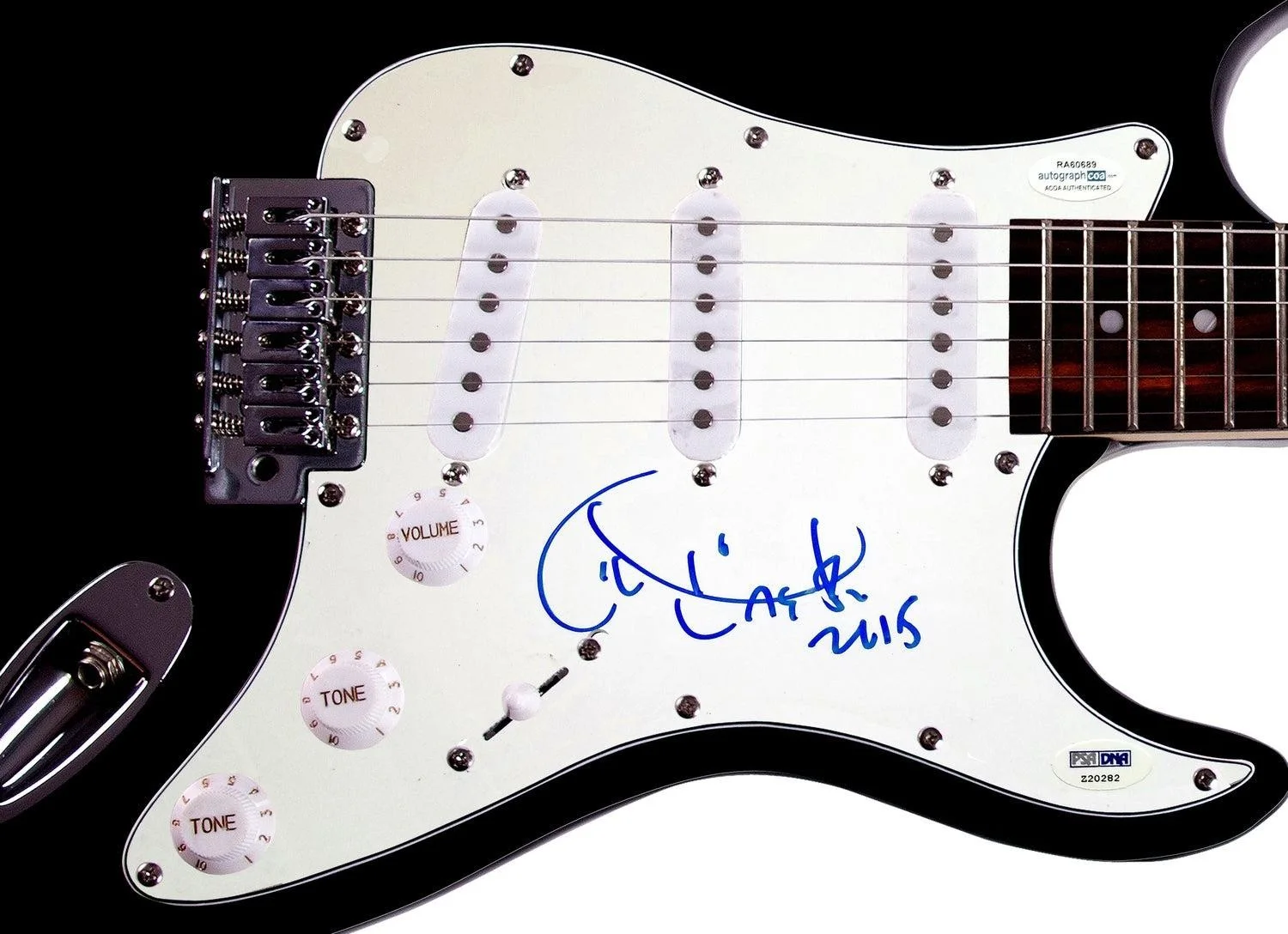 Aretha Franklin Signed Autographed Guitar ACOA, image 3