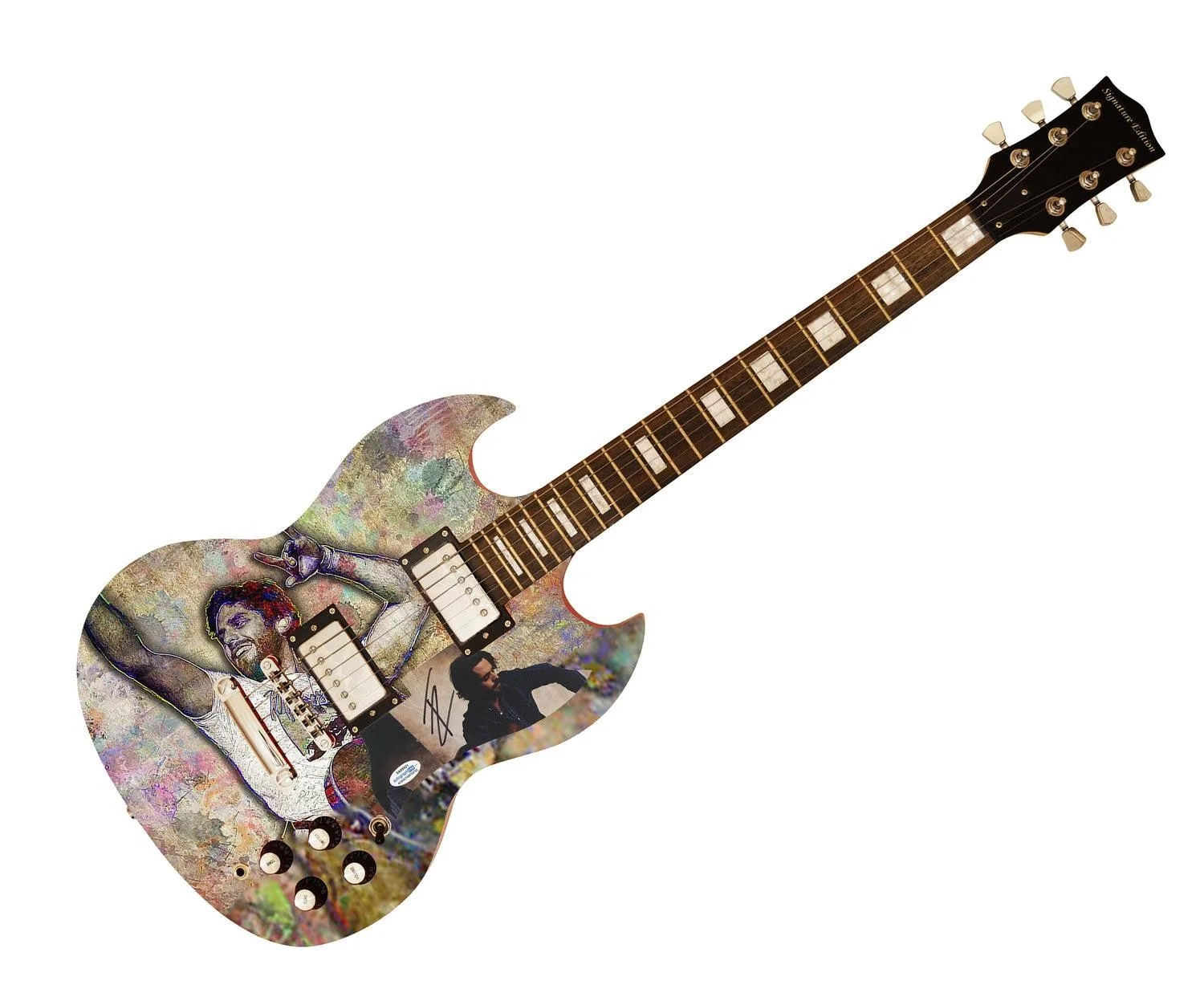 Thomas Rhett Signed Autographed Custom Photo Graphics Guitar ACOA ACOA, image 3