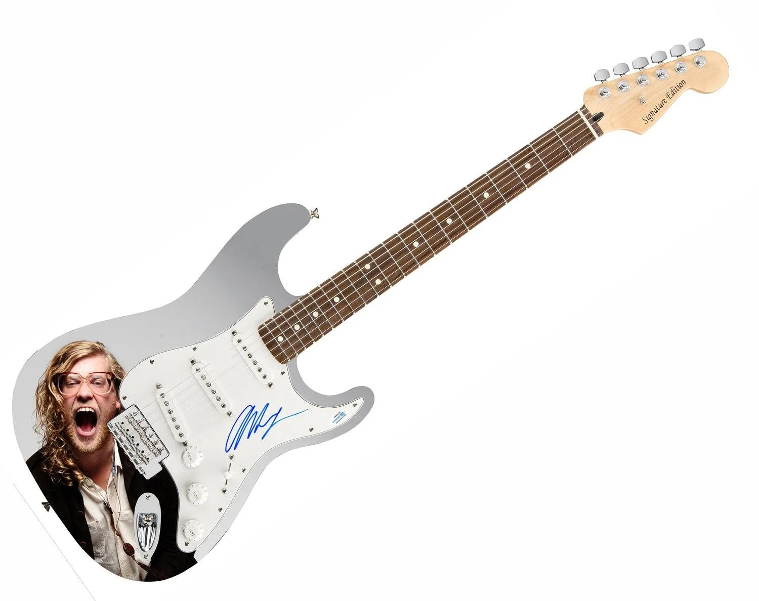 Allen Stone Signed Autographed Custom Photo Graphics 1/1 Guitar ACOA, image 3