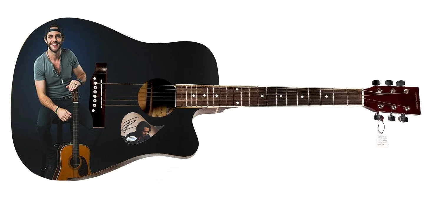 Thomas Rhett Signed Autographed Custom Photo Graphics Guitar ACOA ACOA, image 3