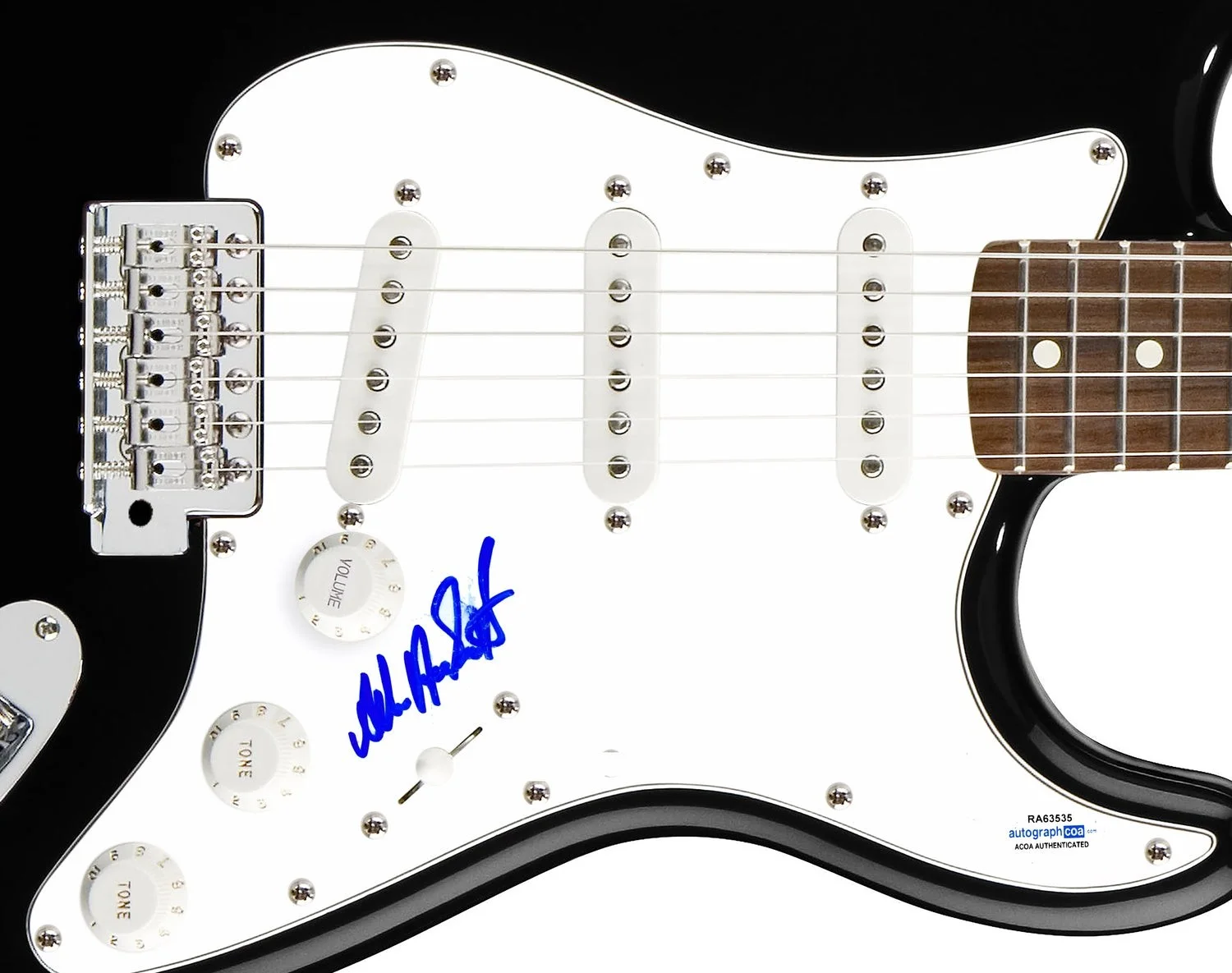 Allan Holdsworth Signed Autographed Guitar ACOA, image 2